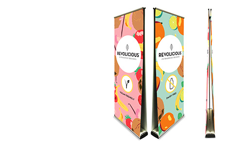 Double sided pull up banners to make your display visible from every angle. 24 hour UK dispatch.